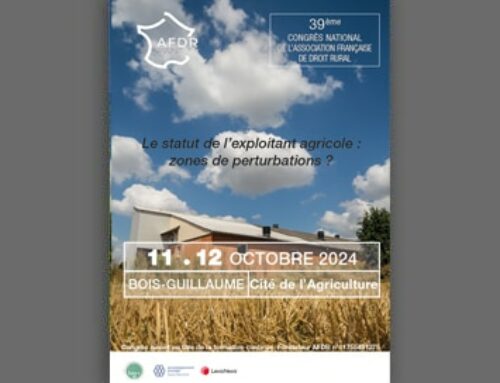 Congrès national de l’Association Française de Droit Rural des 11 et 12 octobre à Rouen